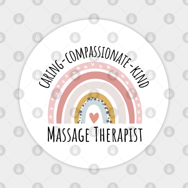 massage therapist rainbow pastel Magnet by IndigoPine